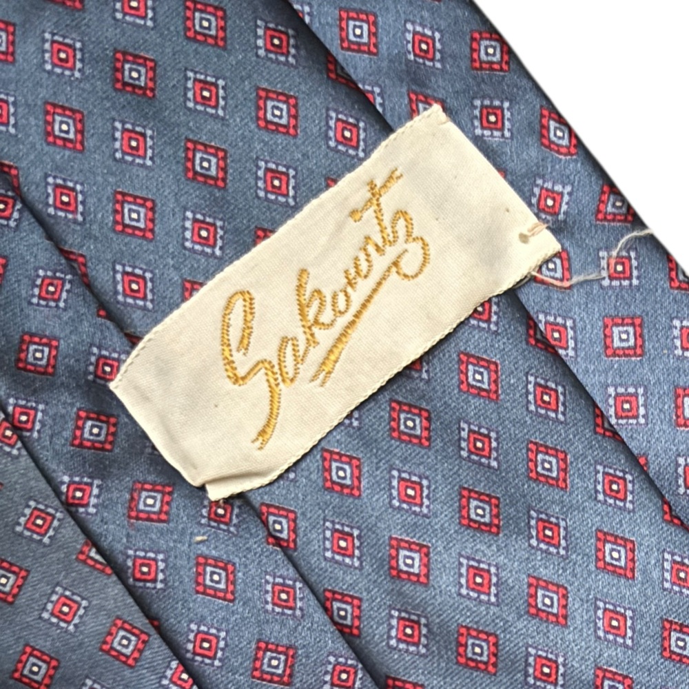 SAKOWITZ silk vintage tie